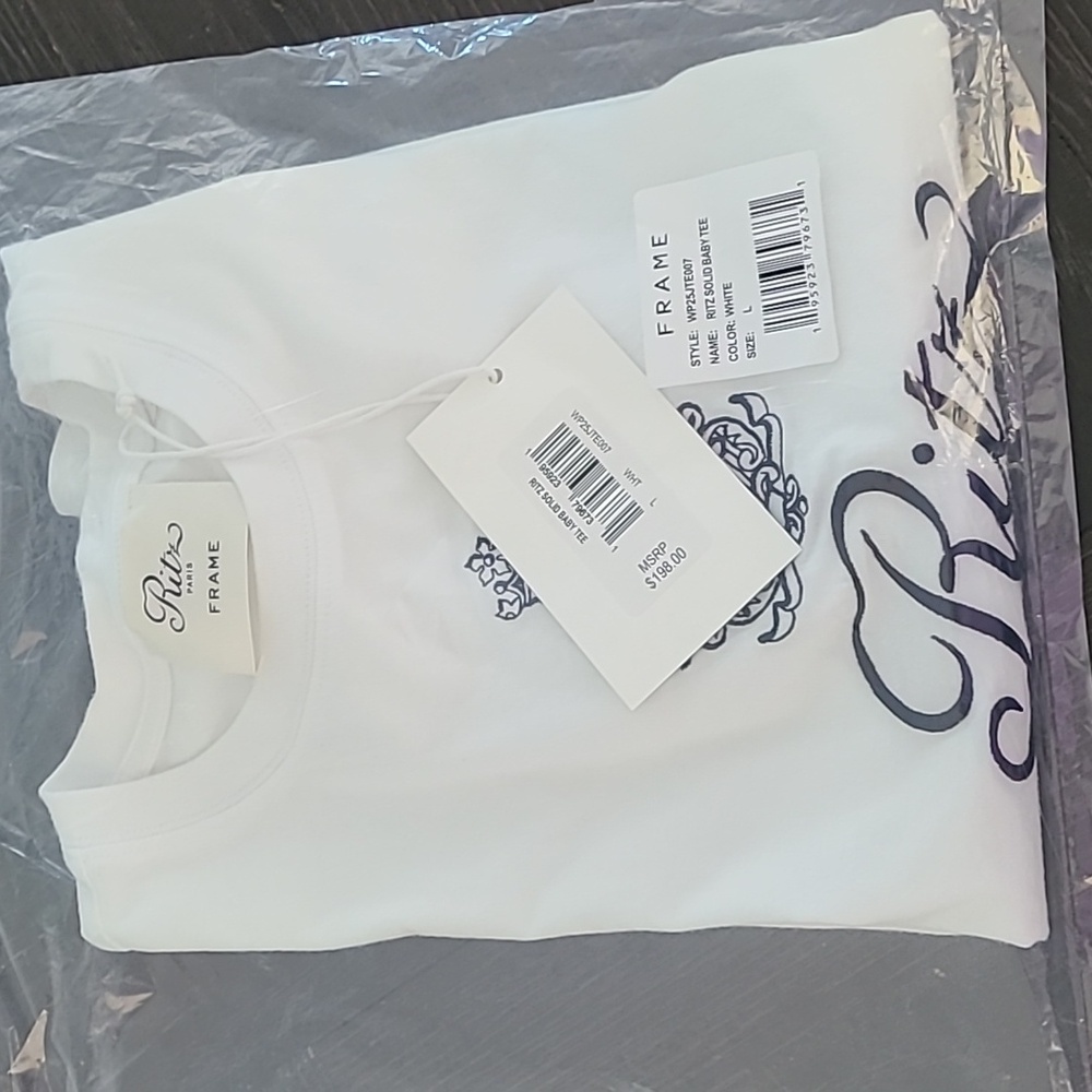 Frame x Ritz Paris Solid Baby Tee - Picture 8 of 10